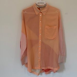 Free People Oversized Cotton Shirt